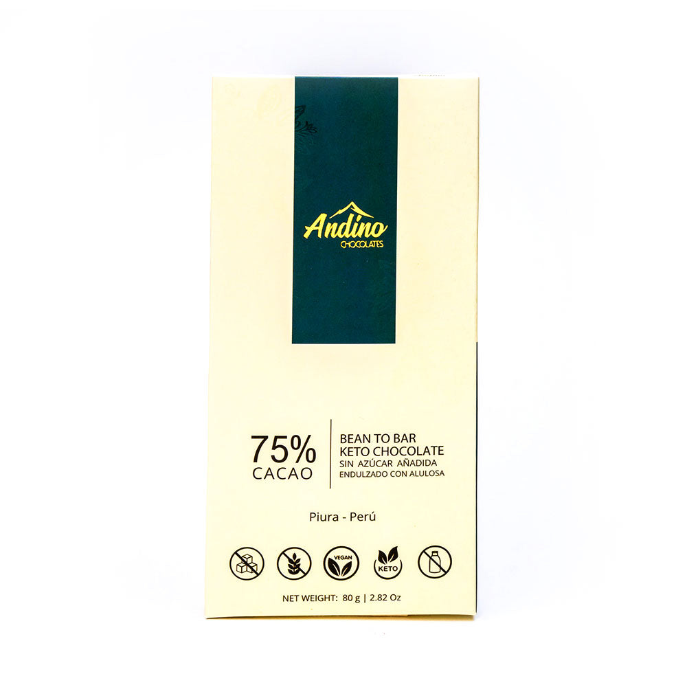 Barra de Chocolate Keto 75%