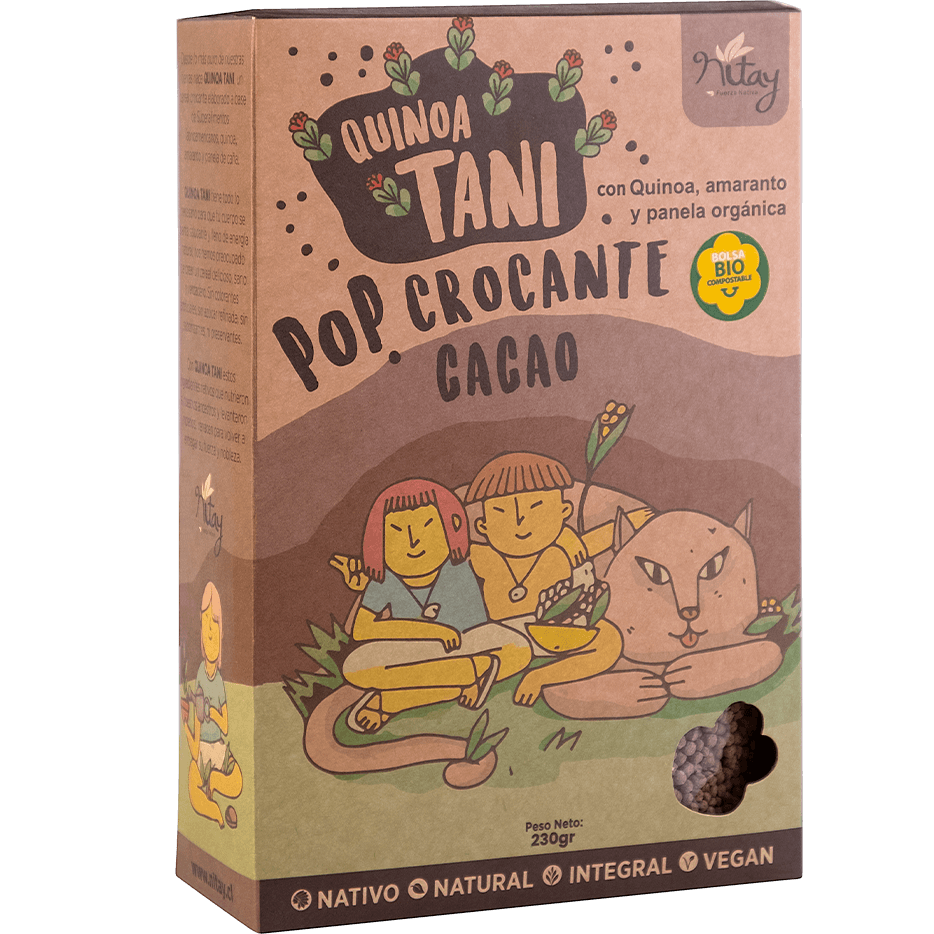 Quinoa Tani Pop Crocante Sabor Cacao 230 g