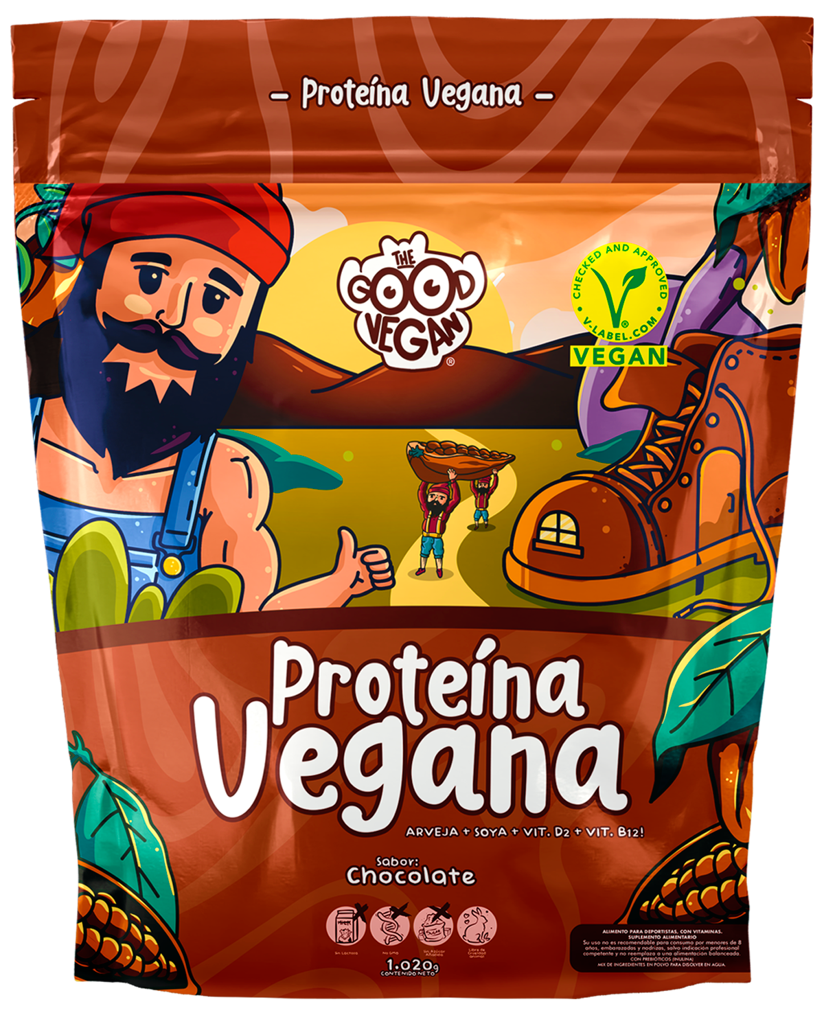 Proteína Vegana - Chocolate 1020 g