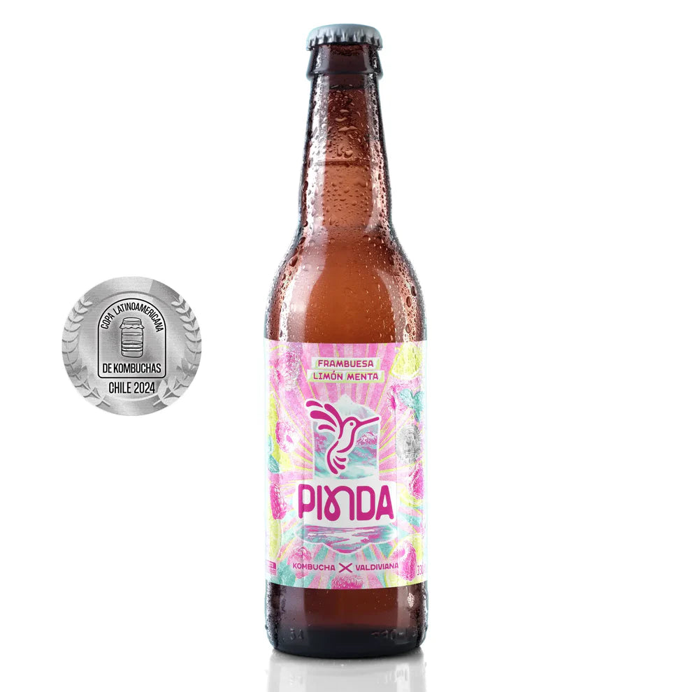 Kombucha Frambuesa Limón Menta