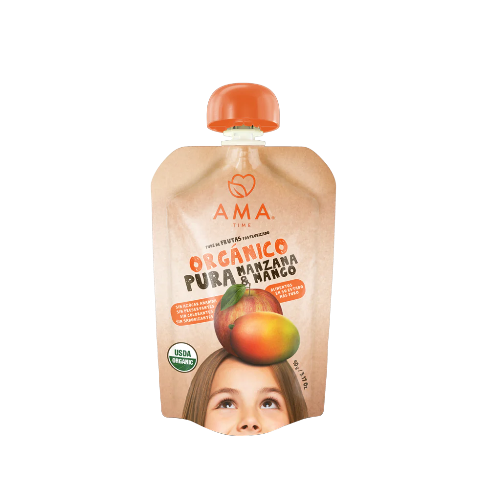 Puré Orgánico Manzana Mango 90 g