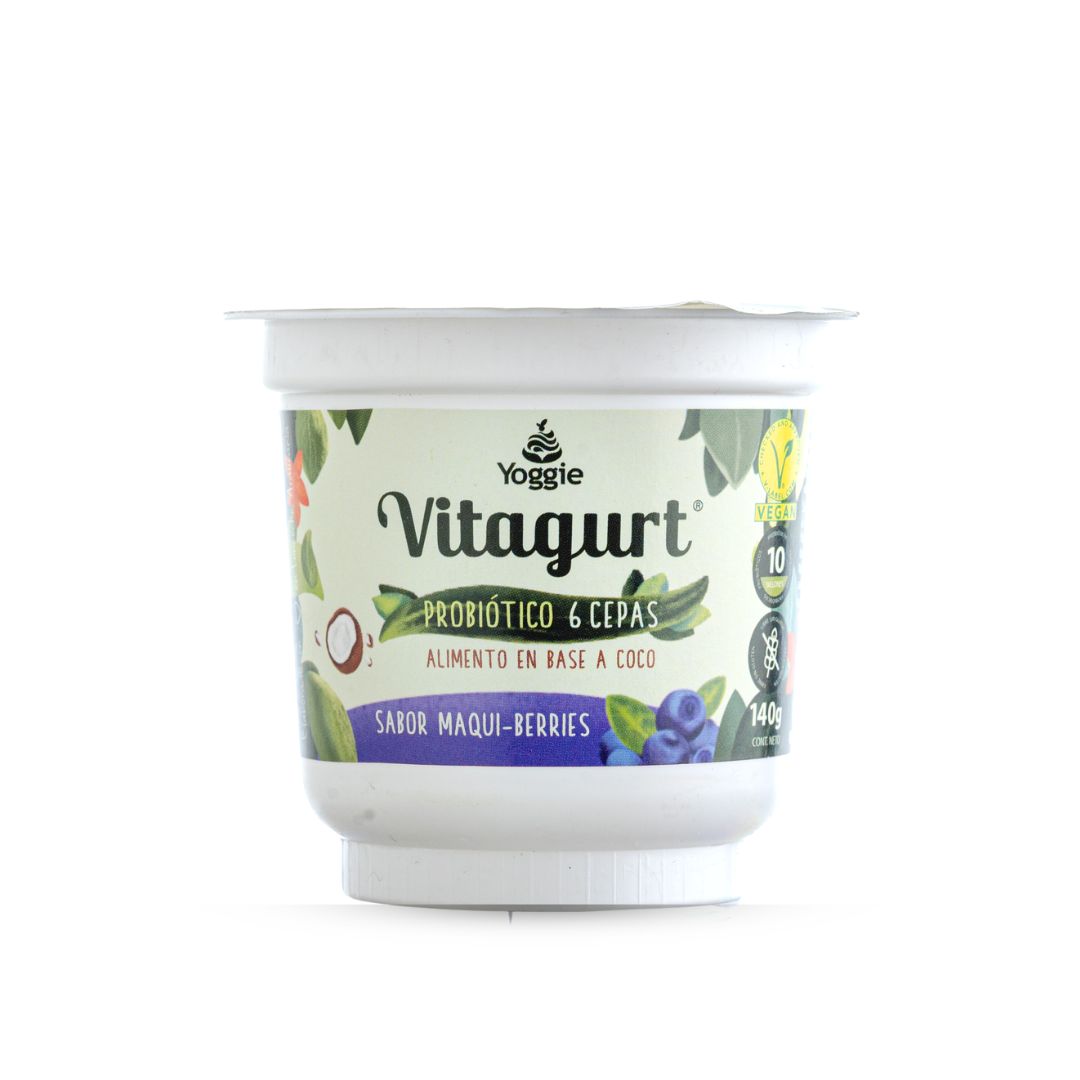 Vitagurt 140 en Base a Coco - Sabor Maqui Berries
