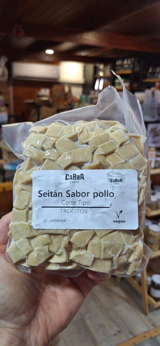 Seitán en Cubitos Sabor Pollo 500 Gr