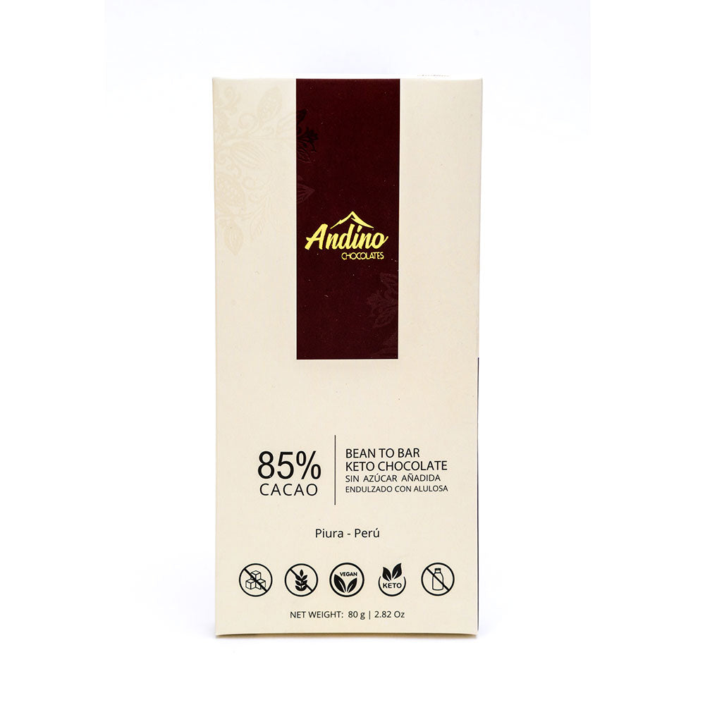Barra de Chocolate Keto 85%