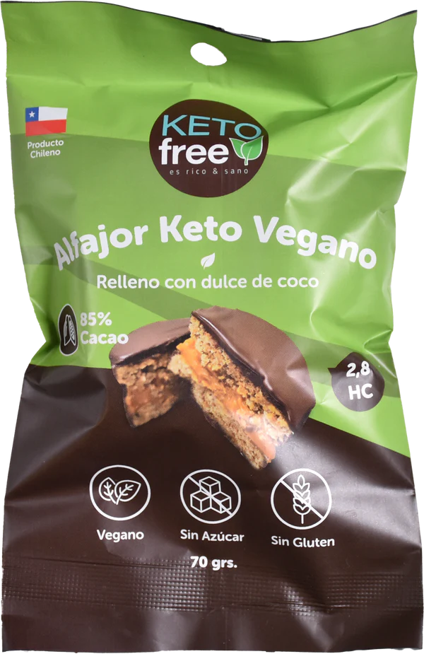 Alfajor Keto Vegano Dulce de Coco