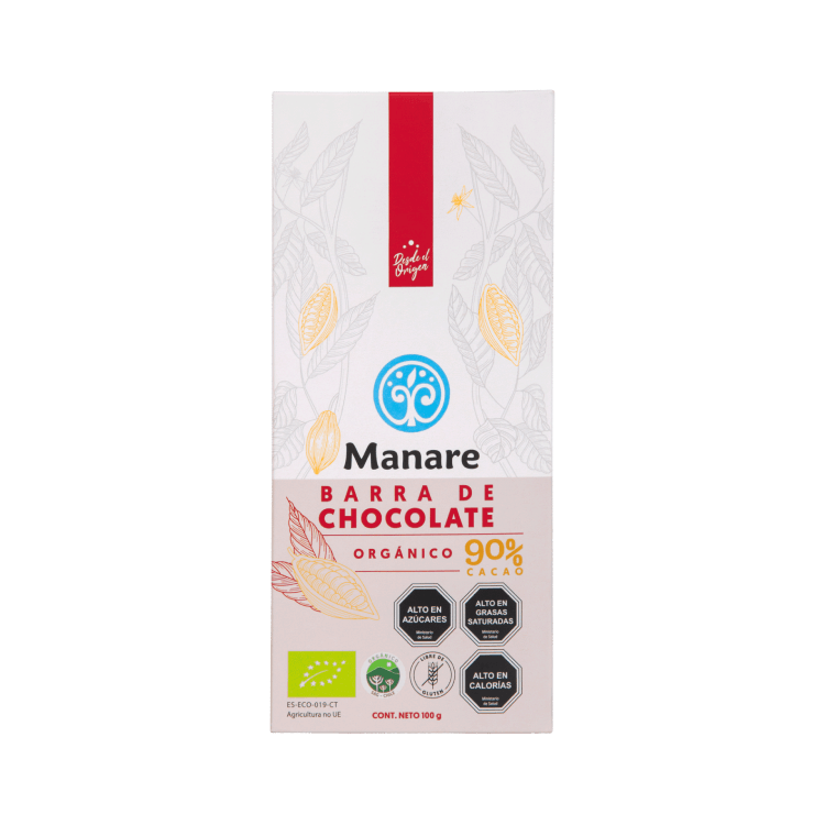 Chocolate 90% Cacao Orgánico 100 g