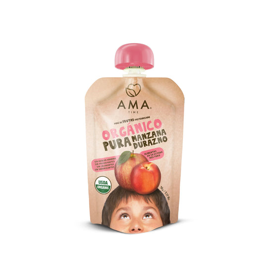 Puré Orgánico Manzana Durazno 90 g