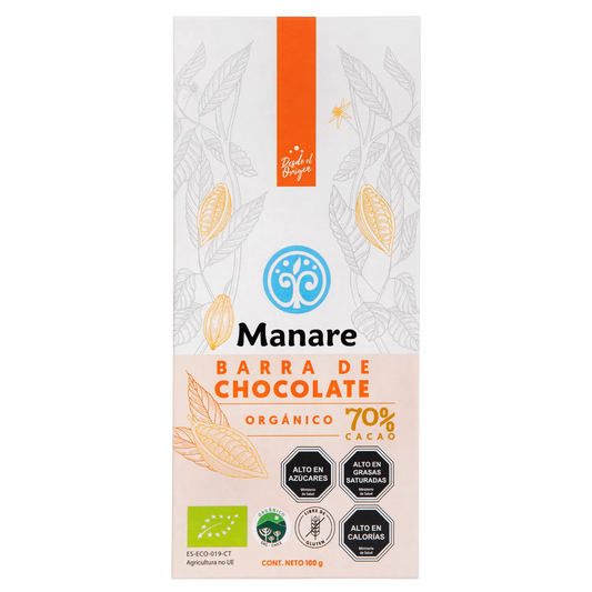 Chocolate 70% Cacao Orgánico 100 g