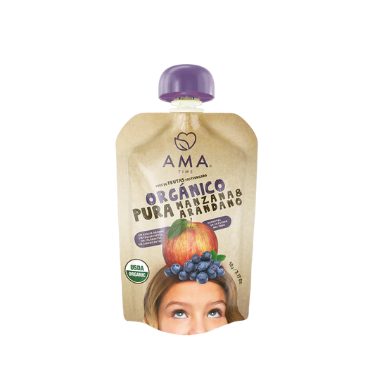 Puré Orgánico Manzana Arándano 90 g