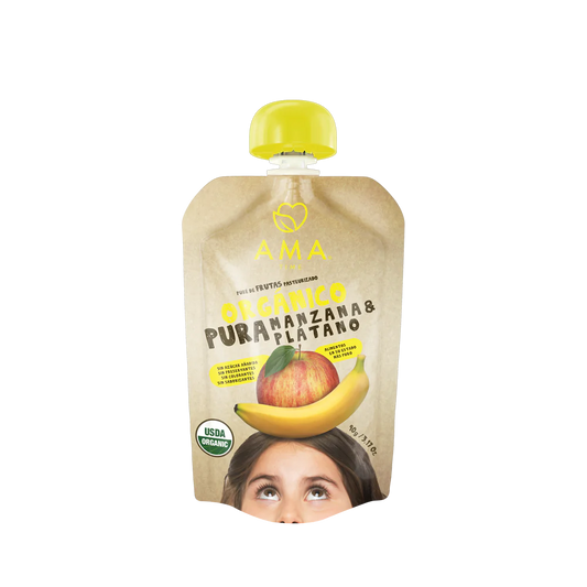 Puré Orgánico Manzana Plátano 90 g
