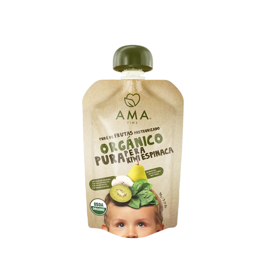 Puré Orgánico Pera Kiwi Espinaca 90 g